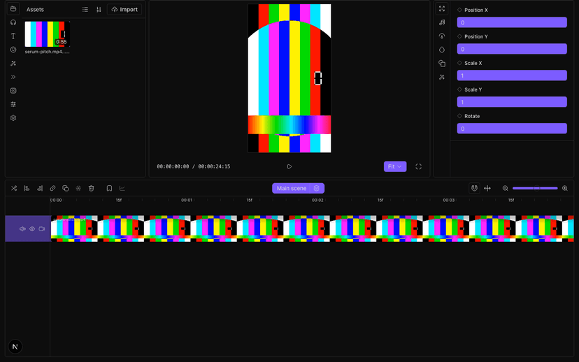 ReelTake CapCut-style editor timeline